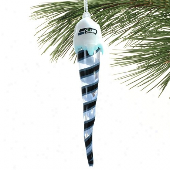 Seattle Seahawks Light-up Icicle Ornament
