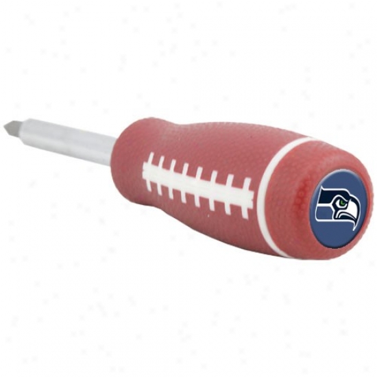 Seattle Seahawks Pro-grip Football Screwdriver And Drill Bits