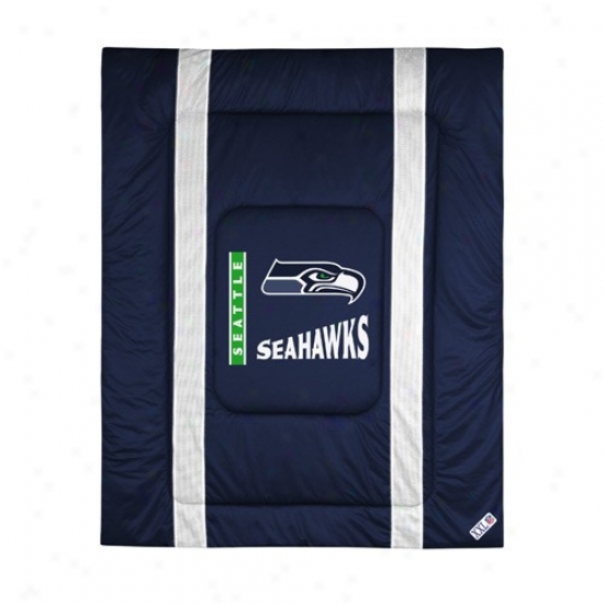 Sezttle Seahawks Twin Size Sideline Comforter