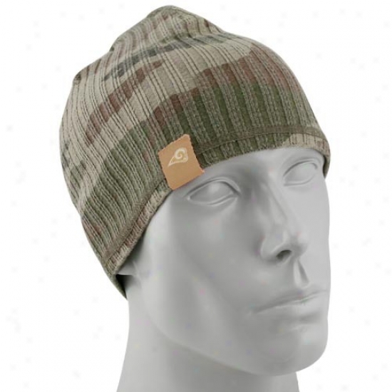 St Louis Ram Hat : Reebok St Louis Ram Camouflage Lifestyl3 Knit Beanie