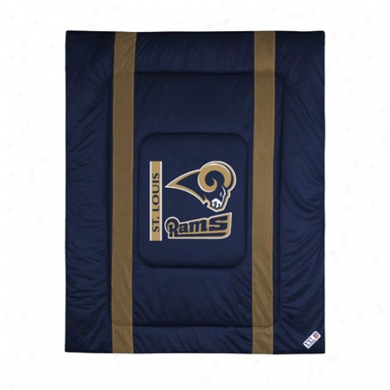 St. Louis Rams Queen/full Size Sideline Comforter