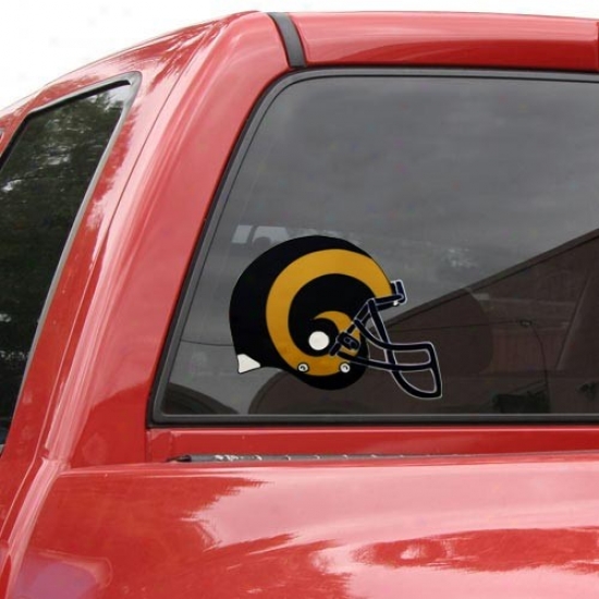 "st. Louis Rams Team Helmet 12"" Window Cling"