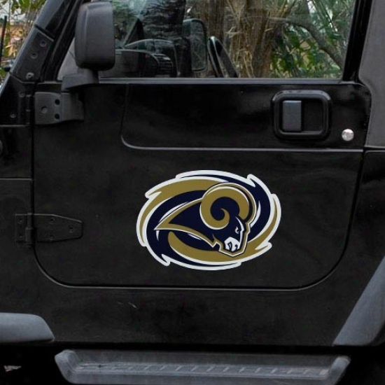 St. Louis Rams Team Logo Car Magnet