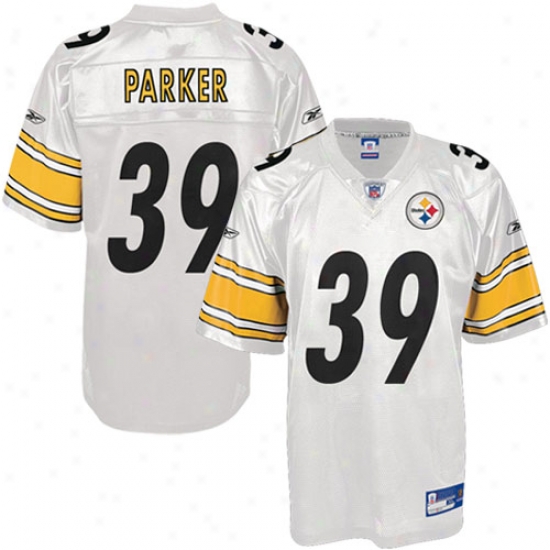 Steelers Jersey : Reebok Nfl Equipment Steelers #39 Willie Parker White Replica Football Jersey