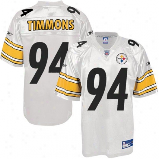 Steelers Jerseys : Reebok Nfl Equipmebr Steelers #94 Lawrence Timmons White Replica Football Jerseye