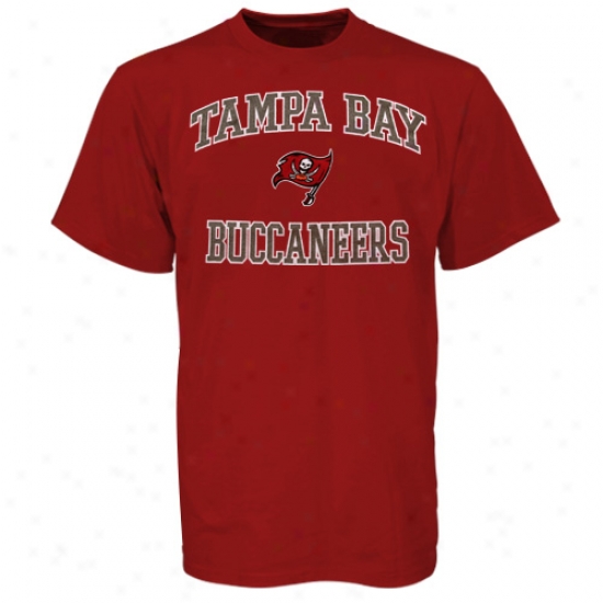 Tampa Bay Buccaneer Shirt : Tamppa Bay Buccaneer Red Heart And Soul Shirt