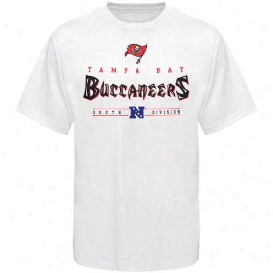 Tampa Bay Buccaneer T-shirt : Tampa Bay Buccaneer White Exact Victory T-shirt