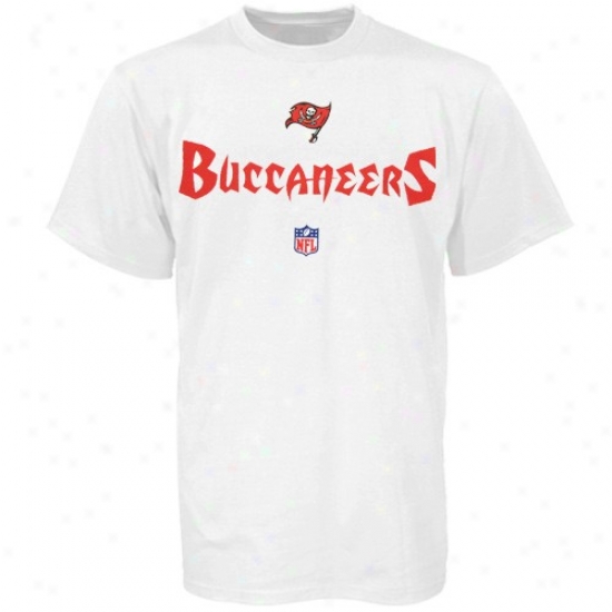 Tampa Bay Buccaneers Attire: Reebok Tampa Bay Buccaneers White Sideline T-shirt