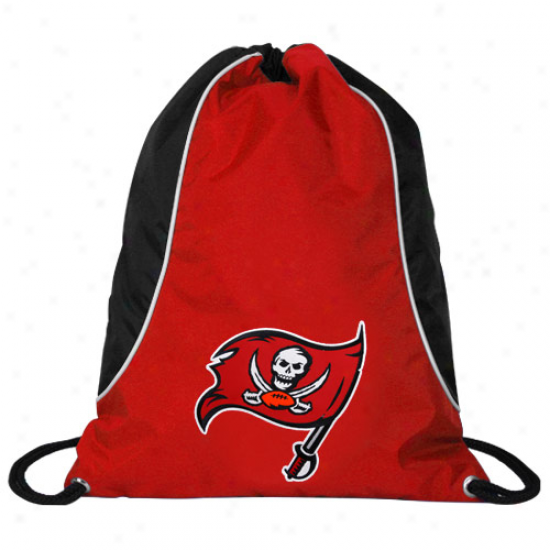 Tampa Bay Buccaneers Black-red Axis Drawstring Backpack