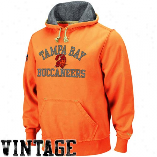 Tampa Bay Buccaneers Hoodys : Reebok Tampa Bay Buccaneers Orange Classic Vintage Hoodsy