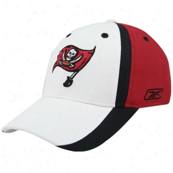 Tampa Bay Bucs Gear: Reebok Tampa Bay Bucs White Multi Team Color Flex Fit Hat