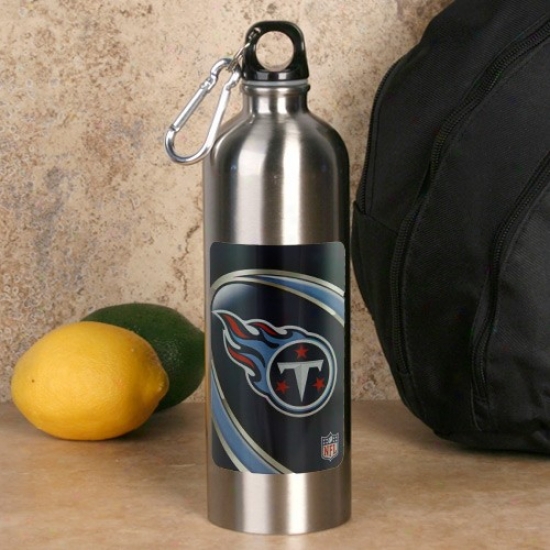 Tennessee Titans 750ml Stainless Steel Water Bottle W/ Carabiner Clip
