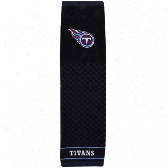 Tennessee Titans Navy Blue Embroidered Team Logo Tri-fold Towel