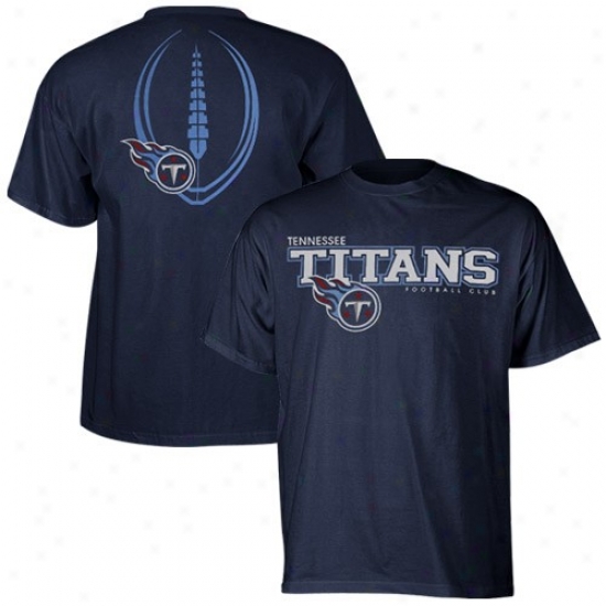 Tennessee Titans Shirt : Reebok Tennessee Titans Navy Blue Ballistic Shirt