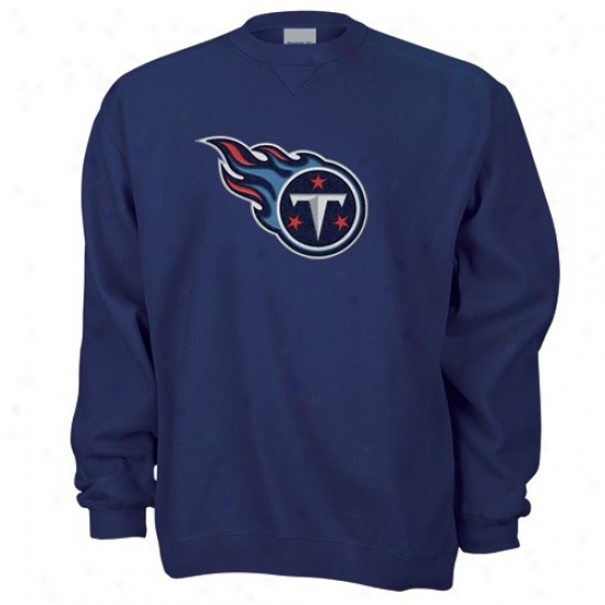 Tennessee Titans Ooze Shirt : Reebok Tennessee Titans Navy Blue Logo Premier Sweat Shirt