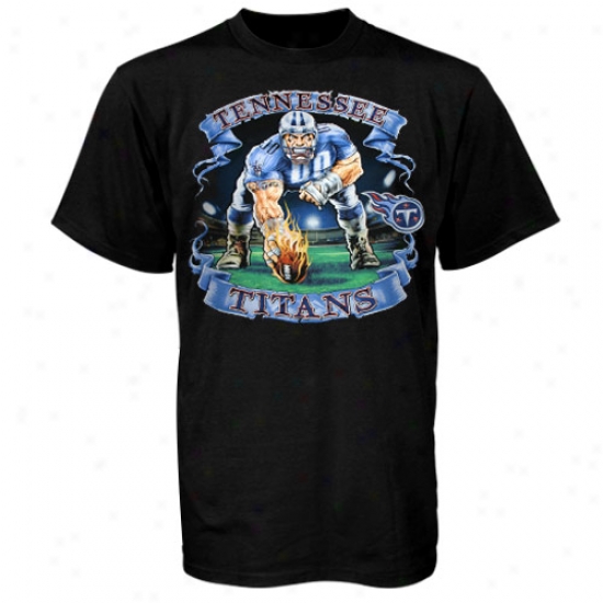 Tennessee Titans T Shirt : Tennessee Titans Black Banner T Shirt