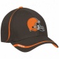 Browns Hat : Reebok Broens Brown 2010 Coaches Flex Fit Hat