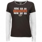 Browns T Shirt : Reebok Browns Ladies Brown Her Cheer Double Layred Tissue T Shirt