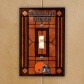 Cleveland Browns Orange Art-glass Switch Plate Cover