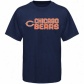 Da Bears Tshirts : Reebok Da Bears Youth Navy Blue Summer Stack Tshirts