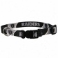 Oakland Raiders Black Adjustable Dog Collar
