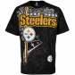 Pitt Steelers T Shirt : Pitt Steelers Black Tie Dye All Pro T Shirt