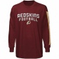 Redskins Clothes: Reebok Redskins Youth Burgundy Stacks Long Sleeve T-shirt