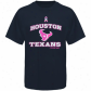 Reebok Houston Texans Black Breast Cancer Awareness T-shirt