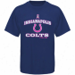 Reebok Indianapolis Colts Ships of war Blue Bosom Cancer Awarenes Ribbln T--shirt
