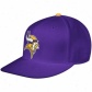 Vikings Hat : Mitchell & Ness Vikings Pueple Throsback Fitted Flat Bill Hat