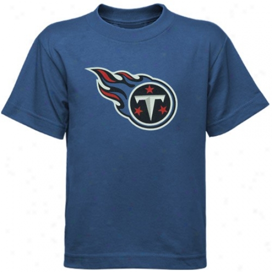 Titans Apparel: Reebok Titans Preschool Light Blue Primary Logo T-shirt