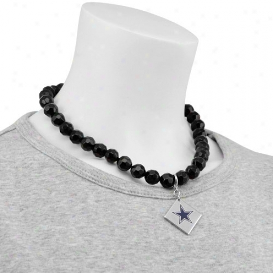 Touch By Alyssa Milano Dallas Cowboys Beaded Necklace With Team Logo Pendant