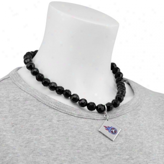 Touch By Alyssa Milano Tennessee Titans Beaded Necklace With Team Logo Pendant