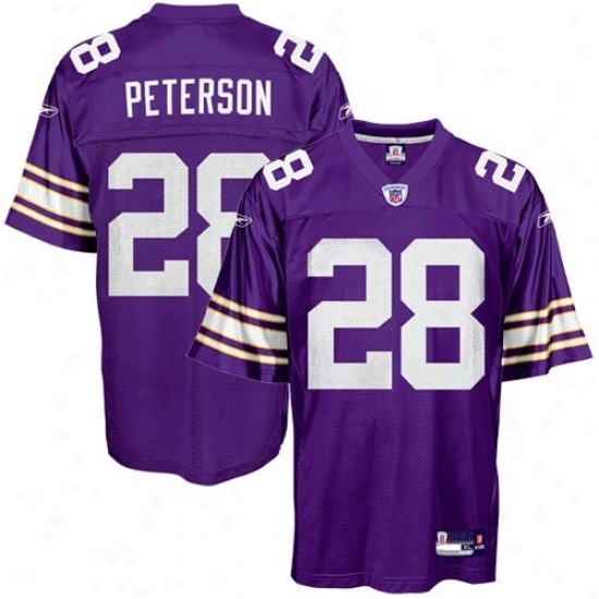 Vikings Jerseys : Reebok Nfl Equipment Vikings #28 Adrian Peterson Purple Alternate Replica Football Jerseys