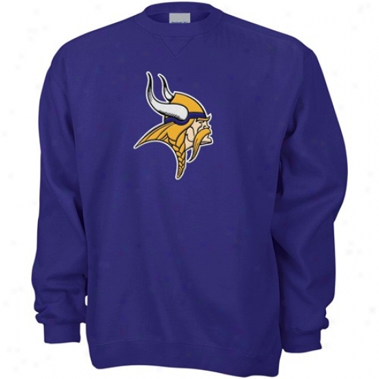 Vikings Stuff: Reebok Vikings Purple Logo Premier Sweatshirt