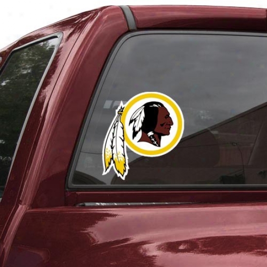 "washington Redskins 8"" X 8"" Color Team Logo Car Decal"