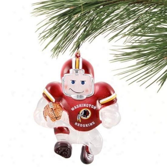 Washington Redskins Acrylic Holiday Ornament