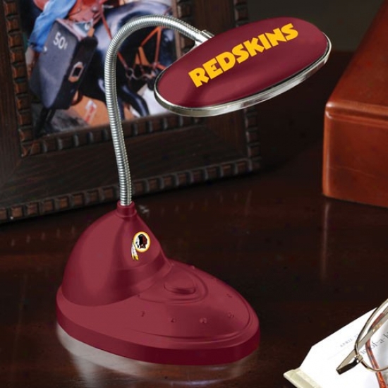 Washington Redskins Burgundy Led Desk Lamp