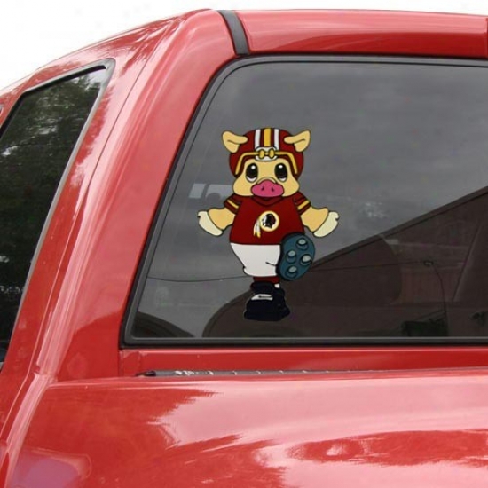 Washington Redskins Team Mascot 12'' Window Cling