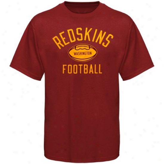 Washington Redskins Tshirts : Reebok Washington Redskins Youth Burgundy Workout Tshirts