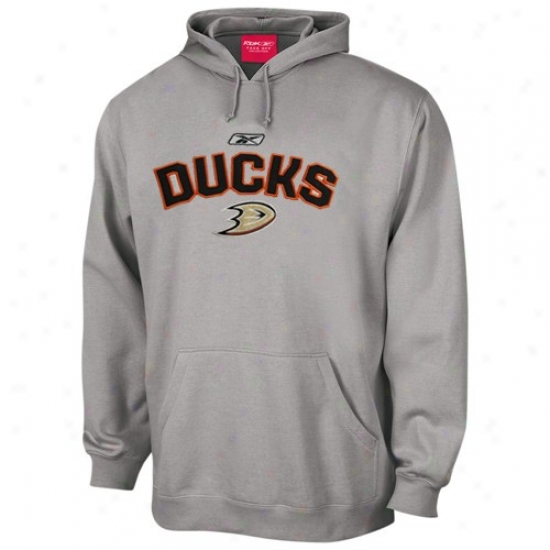 Anaheim Duck Hoodie : Reebok Anaheim Duck Ash Playbook Hoodie