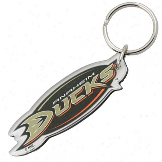 Anaheim Ducks Team Logo High Definition Keychain