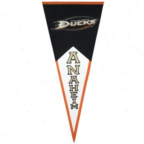 Anaheim Ducks Two-tone Large-sized Wool Classic Pennant