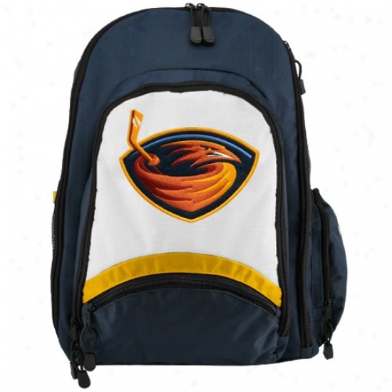 Atlanta Thrashers Navy Blue Nhl Standard Backpack