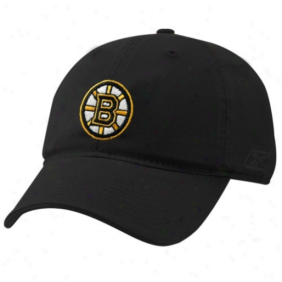 Boston Bruins Hats : Reebok Boston Bruins Ladies Dismal Primary Color Adjustable Slouch Hats