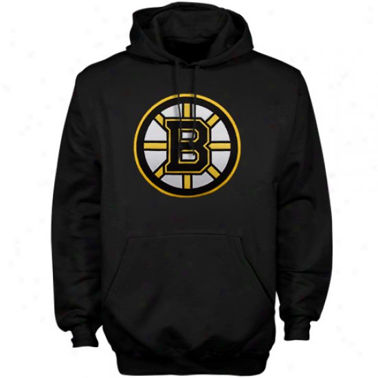 Boston Bruins Hoody : Majestic Boston Bruins Black Felt Tech Patch Pullover Hoody