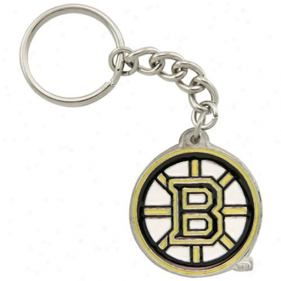 Boston Bruins Pewter Primary Logo Keychain