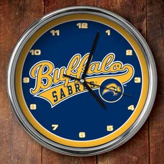 Buffalo Sabres 12'' Chrome Clock
