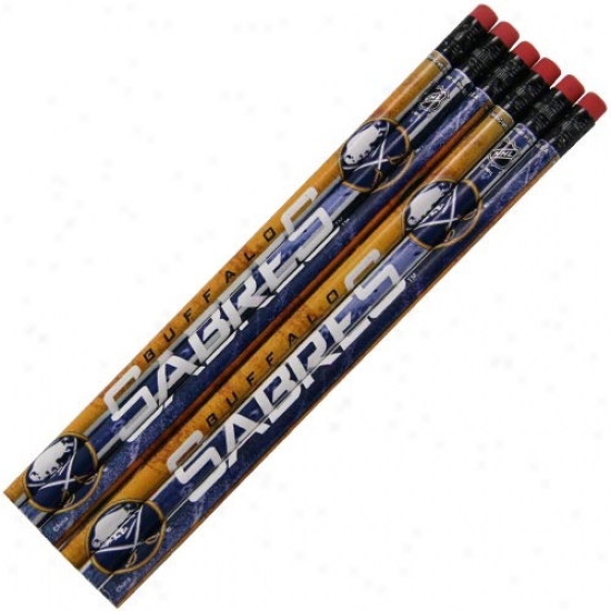 Buffalo Sabres 6-pack Team Logo Pencils