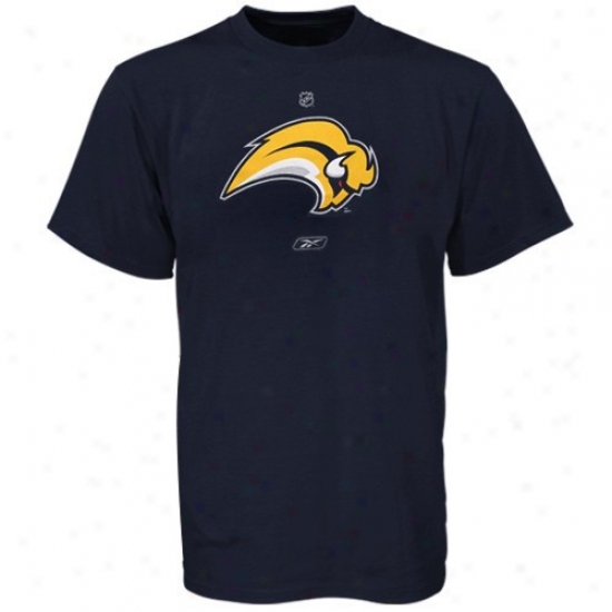 Buffalo Sabres Shirts : Reebok Buffalo Sabres Youth Navy Blue Primary Logo Shirts